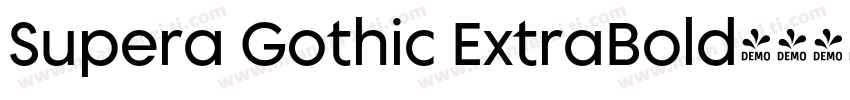 Supera Gothic ExtraBold字体转换